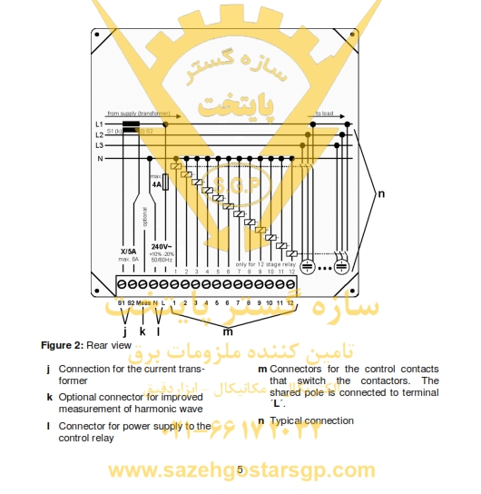 رگولاتور 6 پله بانک خازنی، فراکو مدل RM2106 - سازه گستر پایتخت 66172032