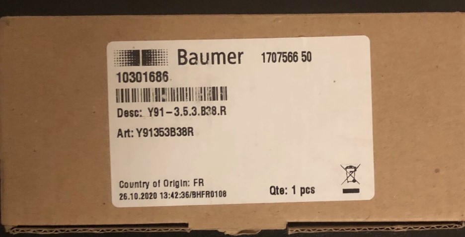 سازه گستر پایتخت تامین کننده محصولات بامر در ایران Baumer Y913 Pressure Transmitter – ترانسیمتر فشار بامر Y913 با خروجی 4-20 mA، ATEX و دمای -25°C تا 85°C