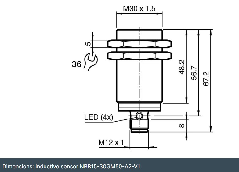 سنسور القایی پپرل فوکس مدل NBB15-30GM50-A2-V1  سازه گستر پایتخت تامین کننده محصولات پپرل فوکس در ایران شماره تماس 02166172032