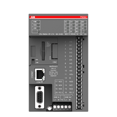 سازه گستر پایتخت تامین کننده محصولات ای بی بی در ایران - ماژول پردازنده ای بی بی ABB PM564-R-ETH A0 – واحد پردازش مرکزی PLC با اندازه‌گیری دقیق و قابلیت توسعه ماژولار