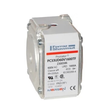 فیوز فَست پیچ خور فِراز FERRAZ PC33UD60V1600TF/600V/1600A