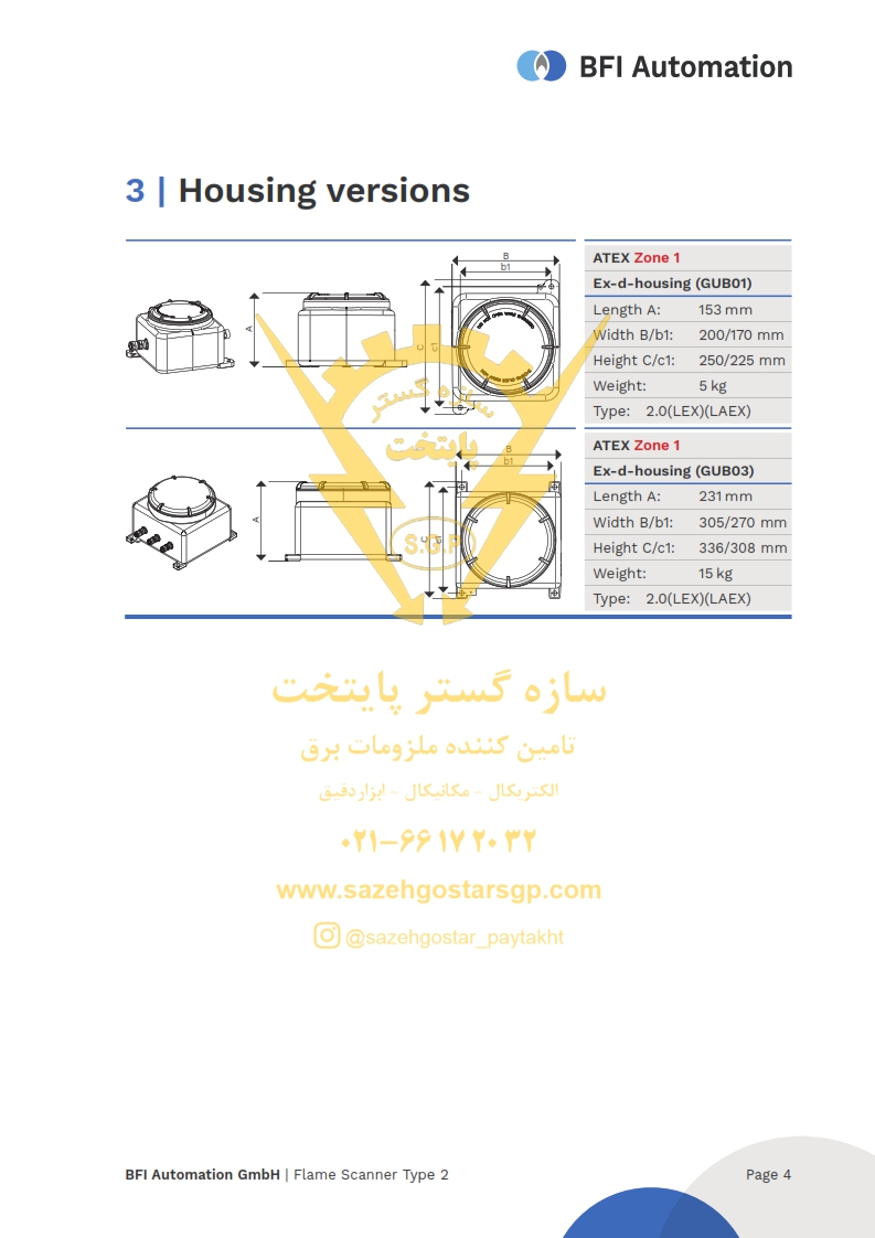 سازه گستر پایتخت تامین کننده و وارد کننده محصولات Bّ] آلمان و محصول اسکنر شعله بی اف آی آلمان مدل تایپ ۲| شماره تماس 02166172032
