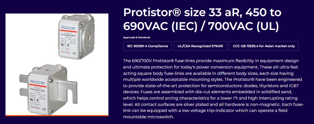 سازه گستر پایتخت 66172032 - فیوز فَست پیچ خور فِراز FERRAZ PC33UD60V1600TF/600V/1600A